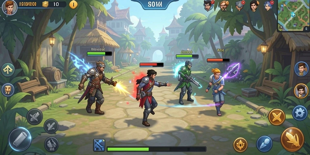 Screenshot menunjukkan tampilan permainan yang menarik dan interaktif.